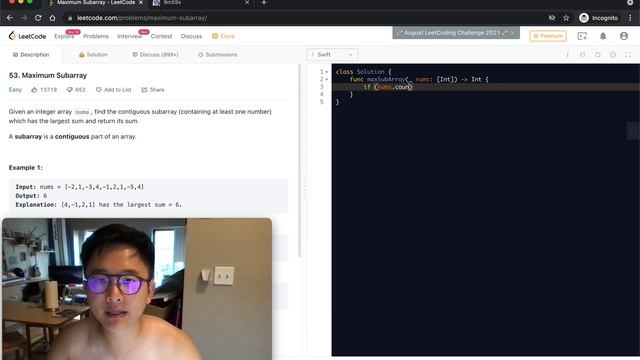 15 min Swift coding challenge - Maximum Subarray смотреть онлайн