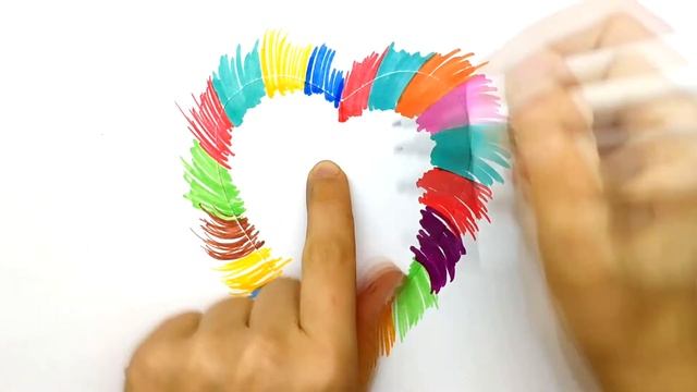 Как нарисовать необычное сердце на День Влюбленных. Просто рисуем красивое сердце #420 смотреть онлайн