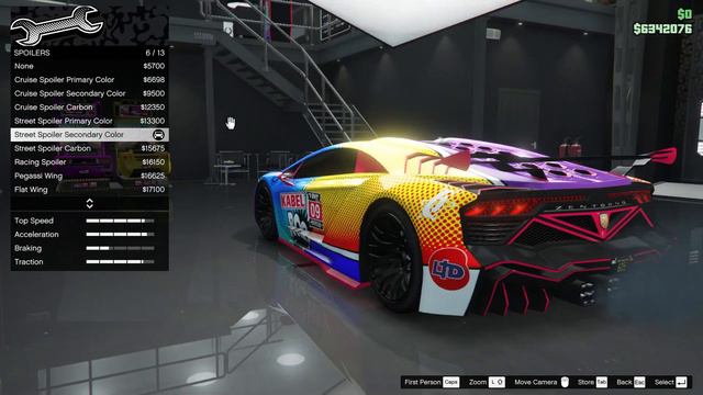 Pegassi Zentorno Customizations (Lamborghini Sesto Elemento) - GTA 5 Online смотреть онлайн