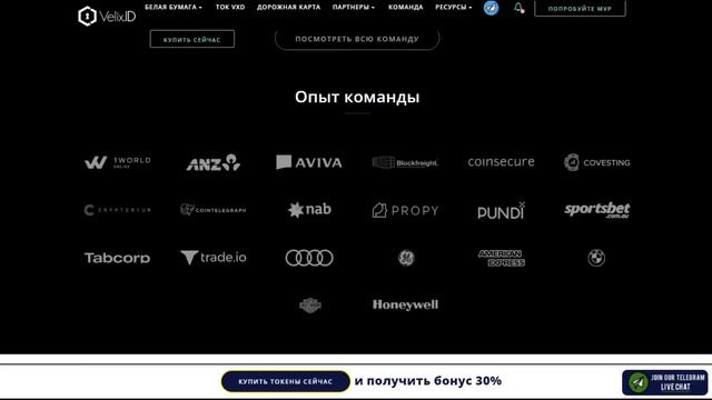 Velix.ID - ICO хранение конфиденсальной информации. смотреть онлайн