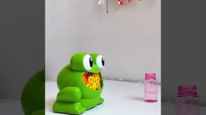 Генератор мыльных пузырей Лягушка игрушка которая пускает пузыри мыльные установка для пузырей