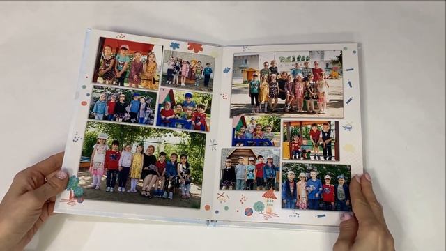 Выпускной альбом для детского сада. Макет "Мячик". смотреть онлайн