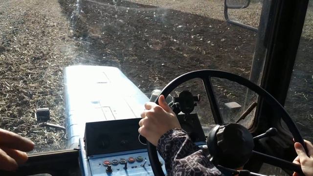 Дивіться хто оре🤯 Сестра трактористка. Сімейний бізнес на землі. Оранка на тракторі МТЗ із ПЛН 3-35 смотреть онлайн