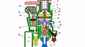 Кран вспомогательного тормоза №254 (работа в качестве повторителя)