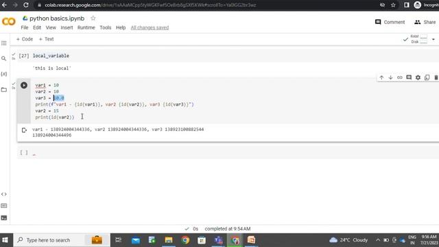 Variables and datatypes in Python смотреть онлайн