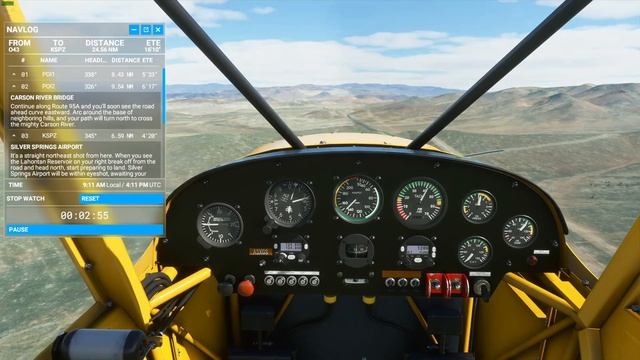 Leg 9, Yerington to Silver Springs - Nevada Bush Trip - Savage Cub - Microsoft Flight Simulator 202 смотреть онлайн