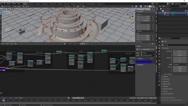 Blender3D - Create a SCI-FI scene with Blender 3D Geometry Nodes Fields TUTORIAL смотреть онлайн
