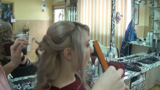Свадебная прическа на длинные волосы смотреть онлайн