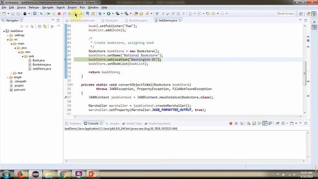 How to convert an object into XML and XML into an object using JAXB? - BookStore Example смотреть онлайн