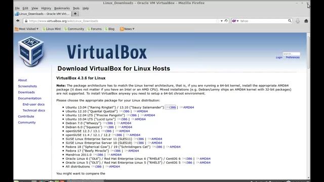 Install Oracle VM VirtualBox 4.3.6 in Linux Mint 16 ( Ubuntu) смотреть онлайн