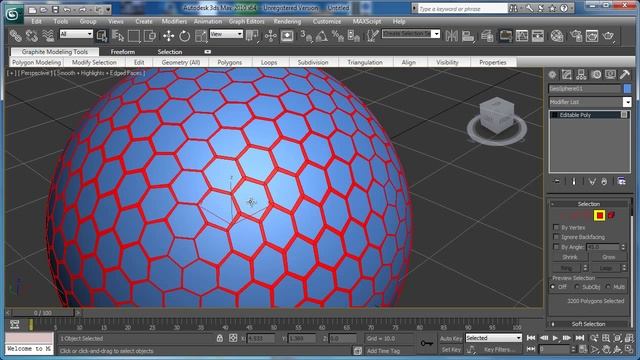 3ds Max tutorial: Modeling a simple Golf Ball in 3ds max смотреть онлайн