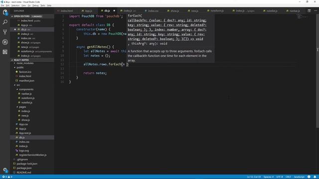 Let's Build a Notes App with React + PouchDB - #4 смотреть онлайн