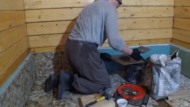 КАК СДЕЛАТЬ ПОЛ В БАНЕ. МОЙ ОПЫТ смотреть онлайн