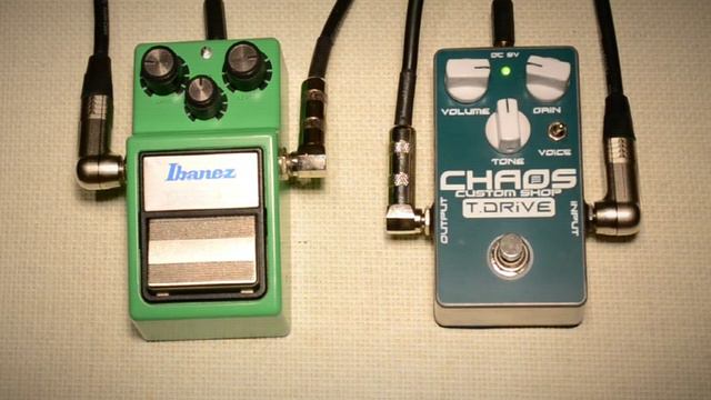 Chaos Drive Tube Screamer vs Ibanez TS9 - les paul neck смотреть онлайн