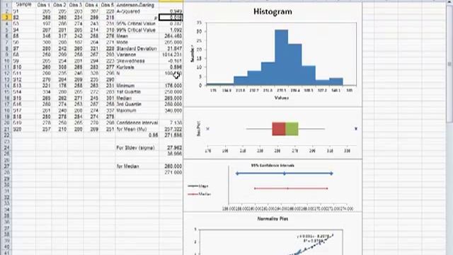 Descriptive Statistics and Normality Test in Excel, with the QI Macros смотреть онлайн