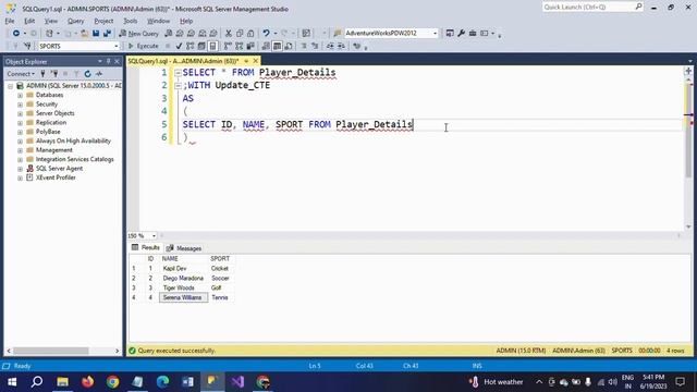 SQL SERVER||How to update a table through CTE - Common Table Expression? смотреть онлайн