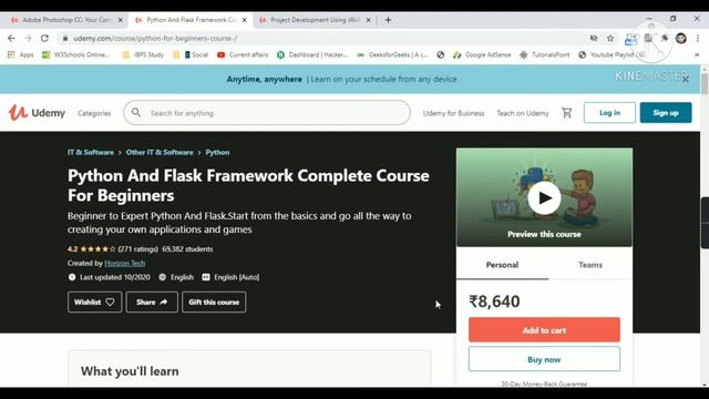 Udemy Free Certificate Courses Adobe Photoshop | Java | Python Flask Project Online Classes смотреть онлайн