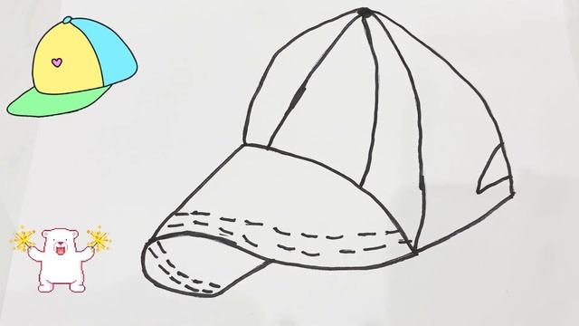 Bolalar uchun Qopqoq rasm chizish/Drawing Cap for children/Рисование Шапка для детей. смотреть онлайн