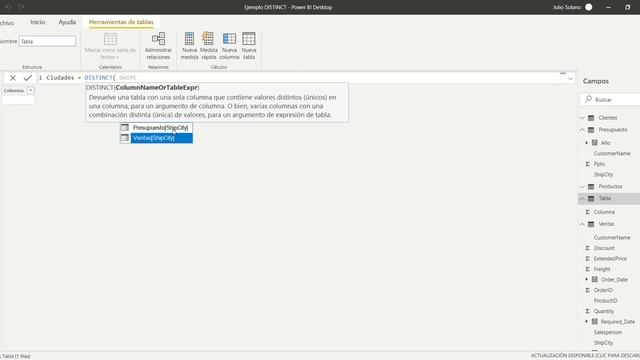 Crear nuevas tablas de valores únicos con DISTINCT смотреть онлайн