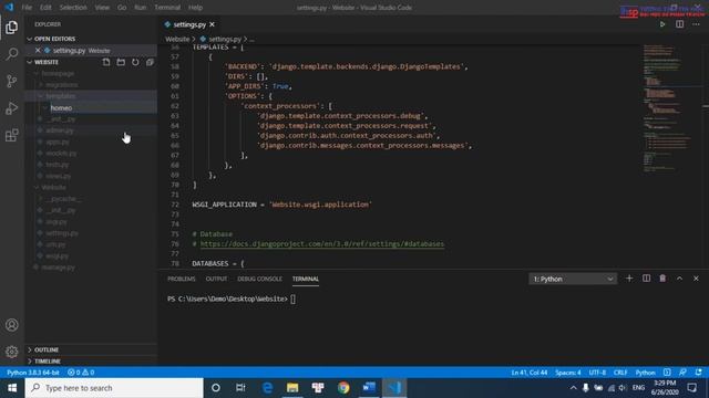 Django 3.0 | How to create Homepage and runserver смотреть онлайн