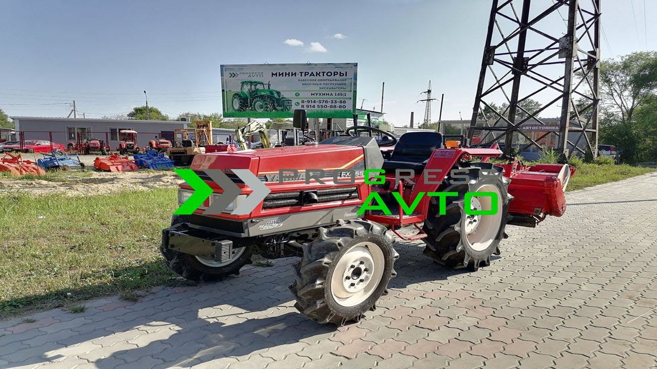 Обзор из Благовещенска! за 580 000 руб. 25 л.с. YANMAR FX255 с почвенной фрезой гидроусилитель руля смотреть онлайн
