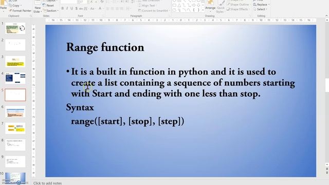 FOR LOOP AND RANGE WITH FOR LOOP CLASS 11-ENGLISH VERSION смотреть онлайн