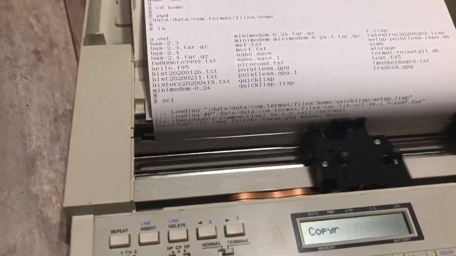 Paper Terminal over ESP32 RS232-to-Wifi to Telnet on Busybox on Termux (Android), with ECL & Fortra смотреть онлайн