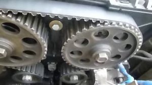 натяжение грм и проверка меток не снимая шкива коленчатого вала