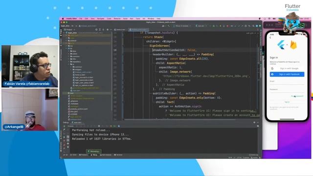Flutter · Firebase Auth UI смотреть онлайн