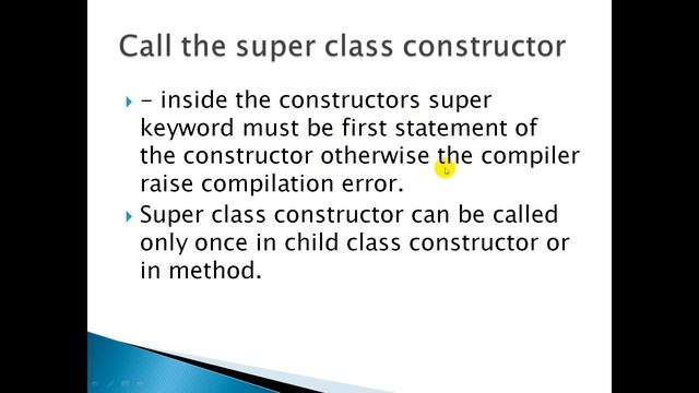Super Keyword in JAVA смотреть онлайн