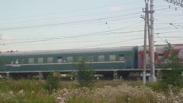 Пассажирский поезд чс7 Вологда-Москва смотреть онлайн