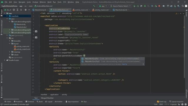 Intents in Android in Urdu | Pass data To Activity | Explicit Intent | DevsCoding смотреть онлайн