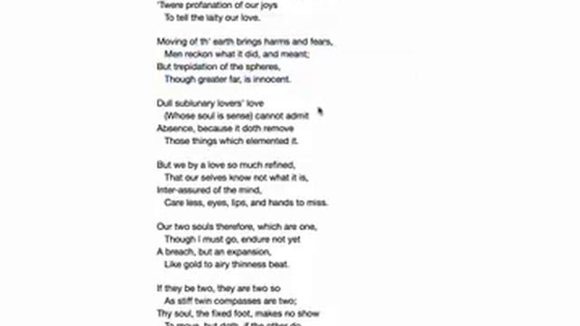 Valediction Forbidding Mourning Analysis смотреть онлайн