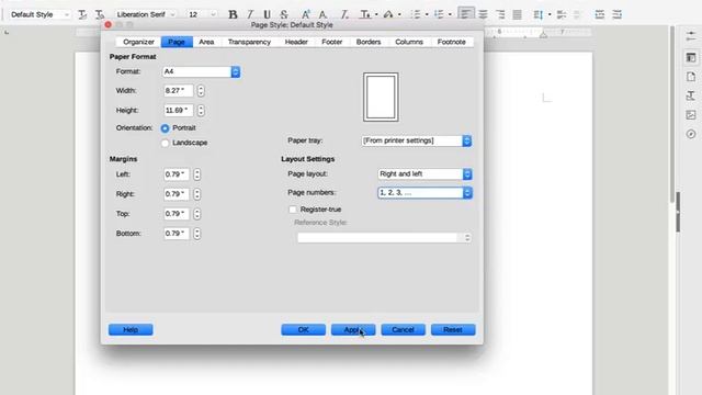 How to insert Page Numbers in all pages on LibreOffice смотреть онлайн