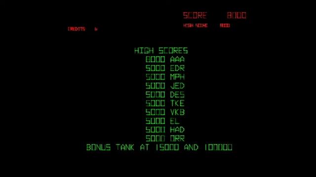 MAME Arcade Game Machine Battle Zone 1980 Atari смотреть онлайн