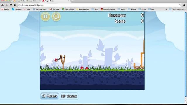 Angry Birds Chrome Web Version - Introduction to the Game смотреть онлайн