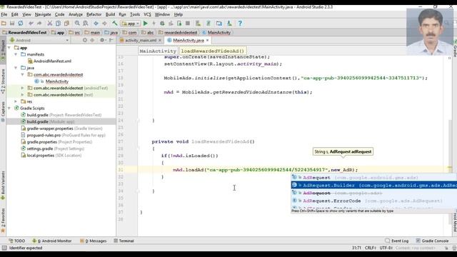 AdMob Android tutorial - Placing a Rewarded Video Ad смотреть онлайн