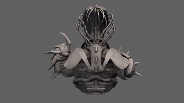 Cyborg Alien High Poly Sculpt Turnaround смотреть онлайн
