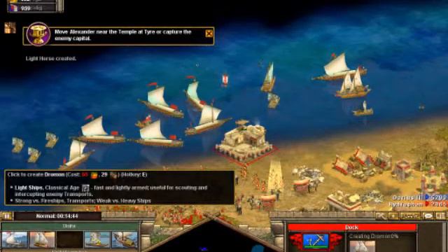 Прохождение Rise of Nations: Thrones and Patriots. Александр. Часть 30 - Финикия смотреть онлайн