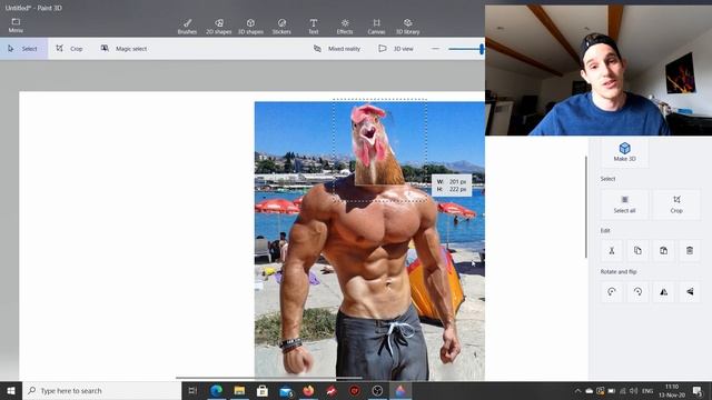 How to Photoshop like a professional photographer using (Paint 3D) | easy tutorial for beginners | смотреть онлайн