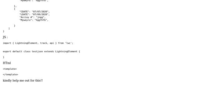 Salesforce: Using Dummy JSON data file in LWC JS смотреть онлайн