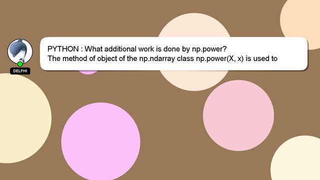 PYTHON : What additional work is done by np.power? смотреть онлайн