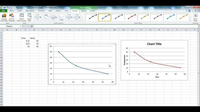 Excel Graph for Year 9 Rate of Reaction experiment смотреть онлайн