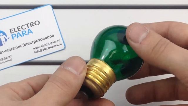 Foton Lighting DECOR P45 CL 10W E27 зеленая, обзор лампы накаливания смотреть онлайн