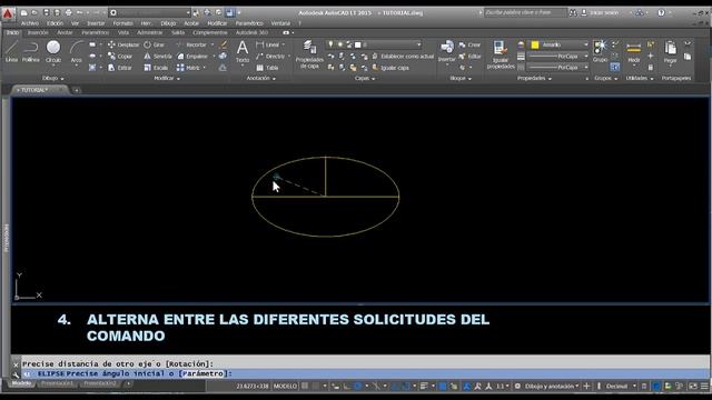 AUTOCAD LT 2015 - DIBUJA ELIPSES Y ARCOS ELÍPTICOS !! смотреть онлайн