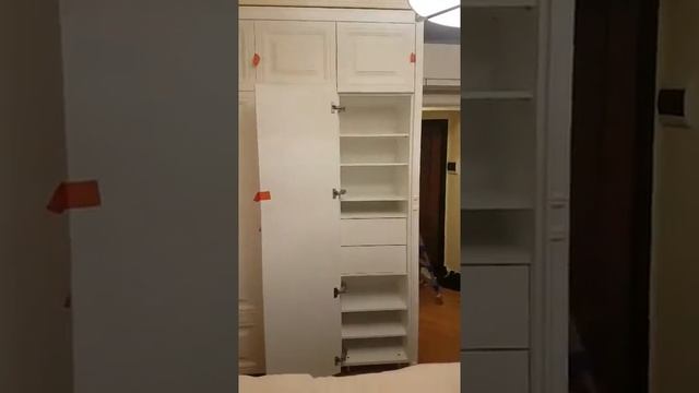 Встроенный шкаф. Видео с монтажа. смотреть онлайн