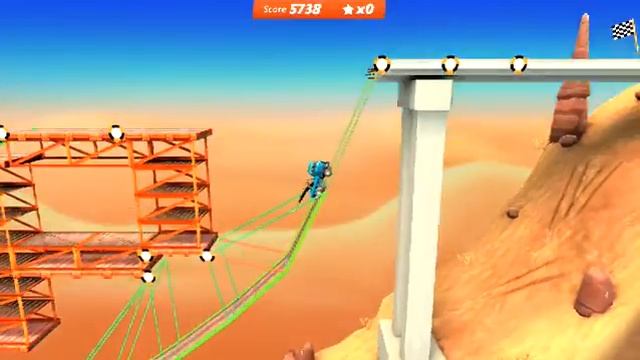 Bridge Constructor: Stunts Walkthrough Level 2-5 (Bolt) смотреть онлайн
