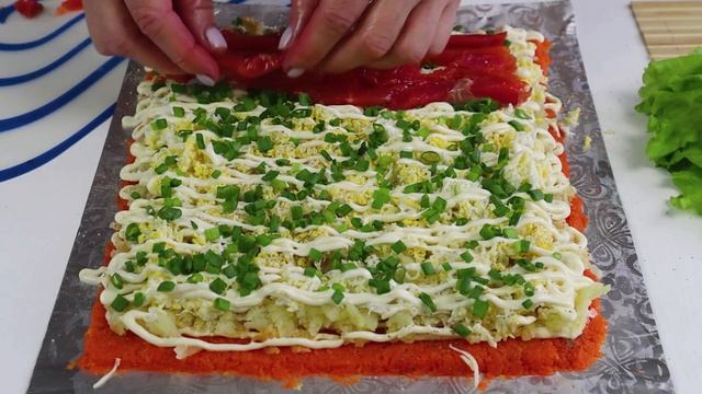 Делюсь восхитительным рецептом салата.