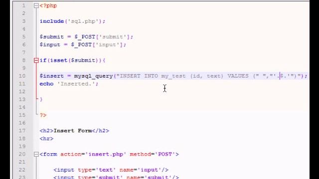 PHP: Inserting Into MySQL Database - Tutoiral смотреть онлайн