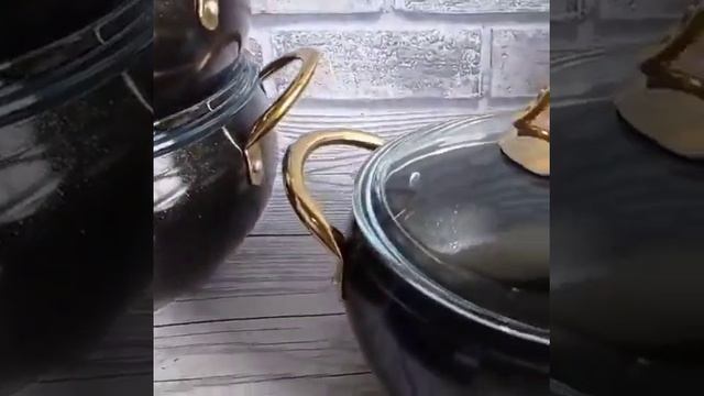 Набор кастрюль из 9-ти предметов OMS(Турция). Кухонная посуда OMS в Украине. смотреть онлайн